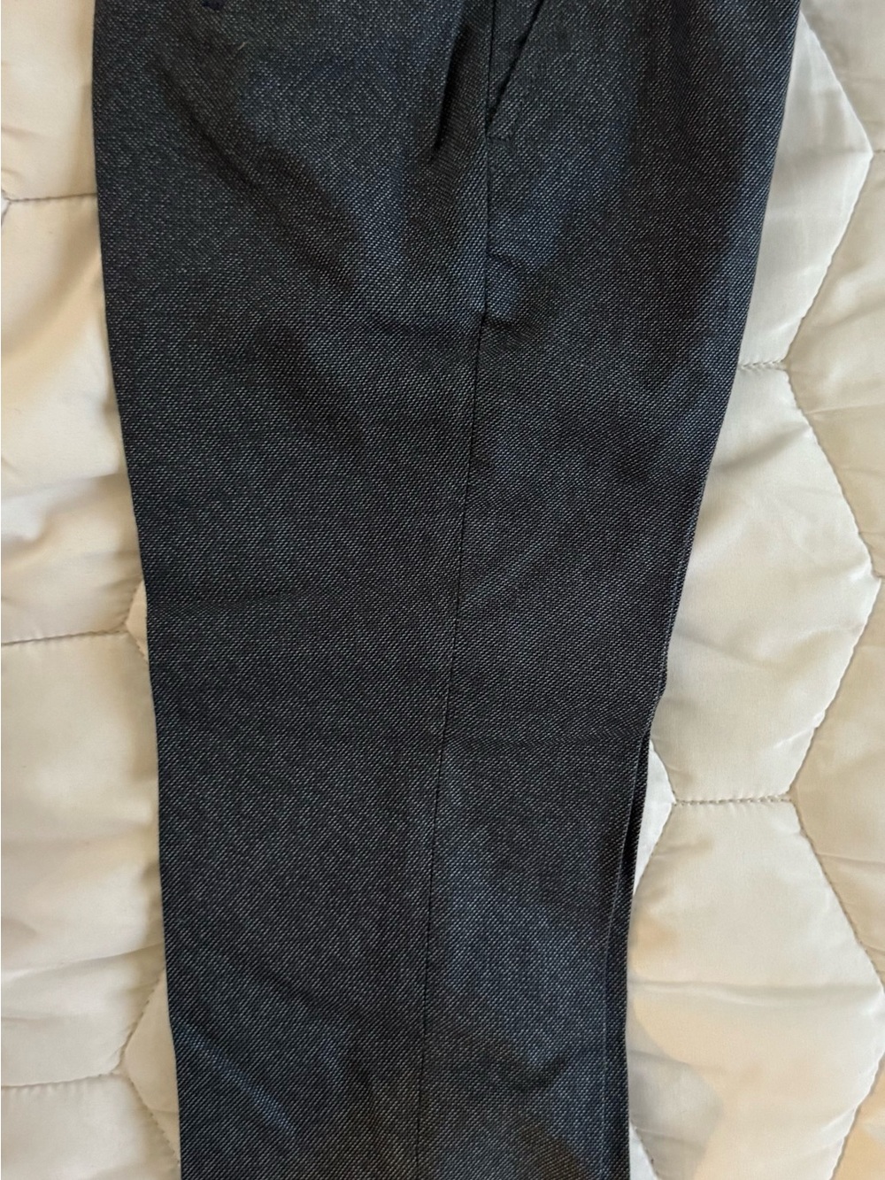 H&M boy’s Charcoal Gray Dress Pants - Subtle Herringbone
